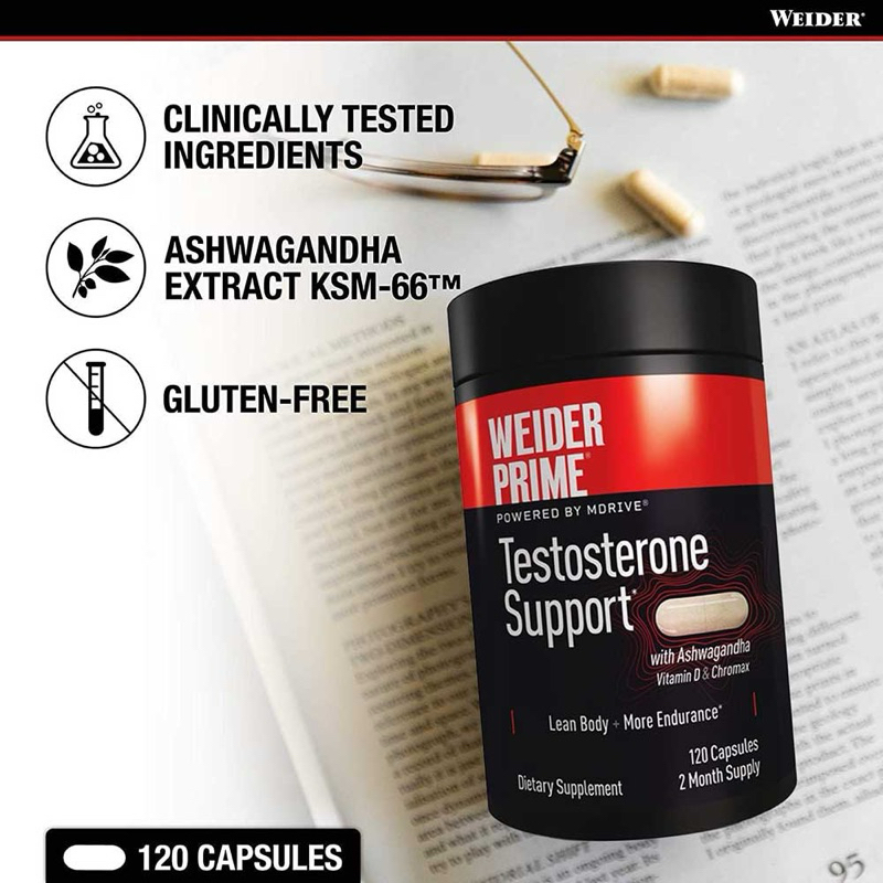 Viên uống tăng cường testosterone cho đàn ông Weider Prime Testosterone Support 120 viên của Mỹ