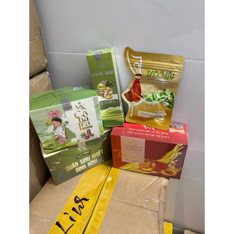 Trà Giảm Cân Vị Đào MN Beauty Group tặng kèm detox-cô ba trà tặng đủ - Mỹ Phẩm Đông Anh - Giảm Cân Collagen X3