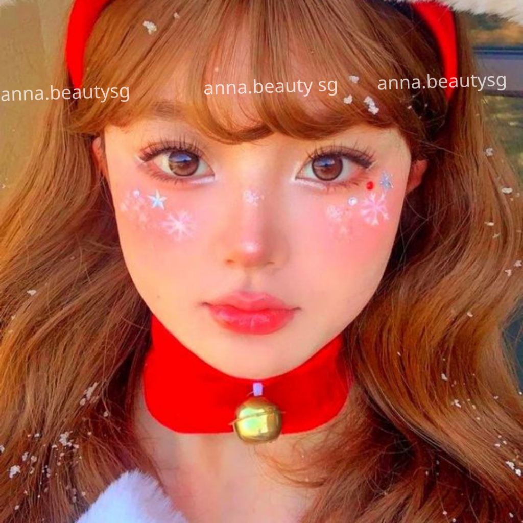 Hình dán bông tuyết make up Noel, miếng dán ngôi sao trang điểm mặt, trang trí giáng sinh có sẵn keo
