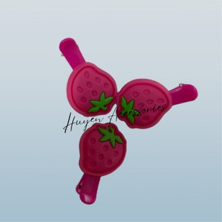Set 3 cái kẹp tóc mái kẹo mút, dâu tây siêu dễ thương cho nữ - Huyền Accessories - HNKM