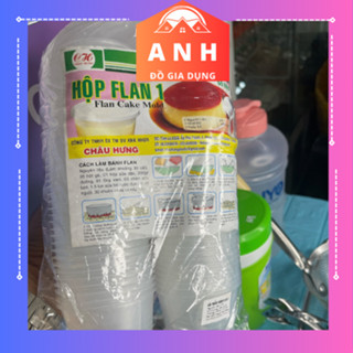 Hũ bánh flan châu hưng SỐ 0, 1 2 3 ( 50 hủ ) - Hủ làm bánh flan, Caramen có nắp CAO CẤP chịu nhiệt an toàn