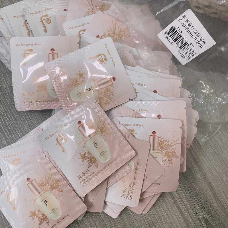 Combo 10 gói tái sinh chống lão hoá Whoo  Essence Yuldan - Chuẩn chính hãng LG Hàn