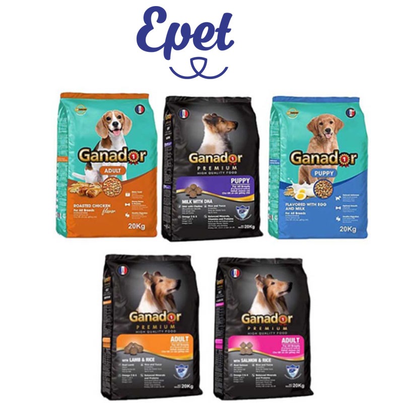 Hạt Ganador Cho Chó Gói 400g Nhiều Vị