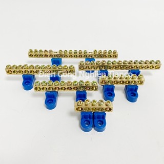 Cầu đấu trung tính cầu đấu tiếp địa cầu đấu mát 5P 7P 8P 12P 15P 16P có kèm chân đế