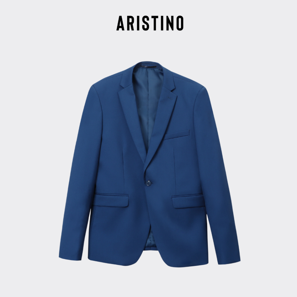 Bộ Suit ARISTINO dáng Slim fit màu xanh tím than thiết kế theo phong cách Châu Âu lịch lãm - ASU00208