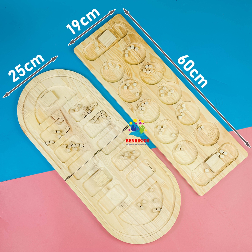 Ô Ăn Quan Tuổi Thơ Loại Lớn Trò Chơi Dân Gian Việt Nam Bằng Gỗ Đồ Chơi Giải Trí Gia Đình Board game