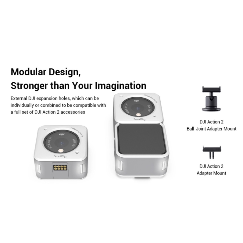 SmallRig 3626 / SmallRig 3627 - DJI Action2 Magnetic Case  - Hàng Chính Hãng