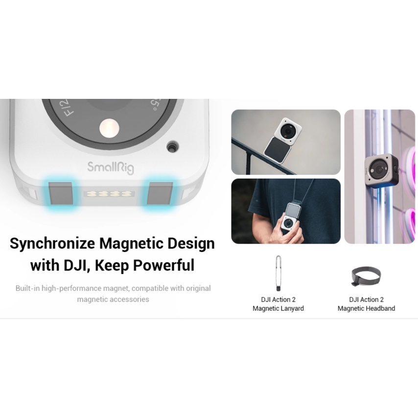 SmallRig 3626 / SmallRig 3627 - DJI Action2 Magnetic Case  - Hàng Chính Hãng