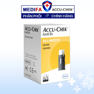 Hộp 24 Kim Lấy Máu ACCU-CHEK FastClix Gồm 4 Trụ, Mỗi Trụ 6 Kim
