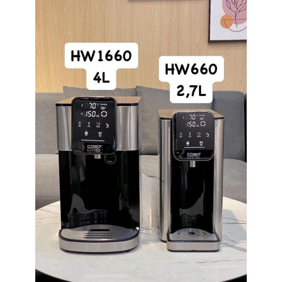 Bình thủy Caso HW1660 - Đun nước siêu tốc, công suất 2600W - Bản mới nhất