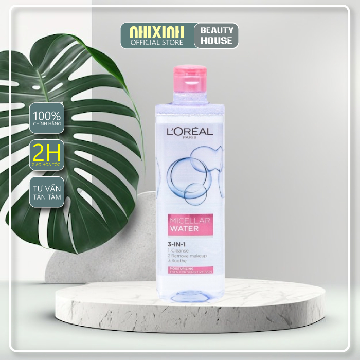 Nước tẩy trang Loreal - L'Oreal Paris 3-in-1 Micellar Water 400ML