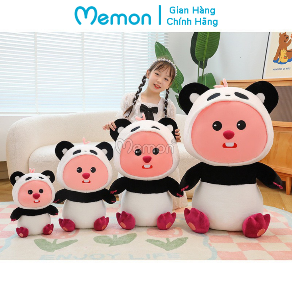 Gấu Bông Hải Ly Loopy Cosplay Gấu Trúc Và Ong Vàng Đáng Yêu Cao Cấp Memon