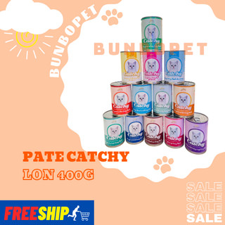 Pate catchy lon 400g dành cho mèo mọi lứa tuổi - pate cho mèo catchy lon 400g
