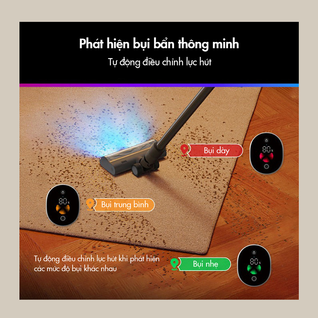 Dreame R10 / Dreame R20 - Máy hút bụi CẦM TAY KHÔNG DÂY THÔNG MINH - Model 2023