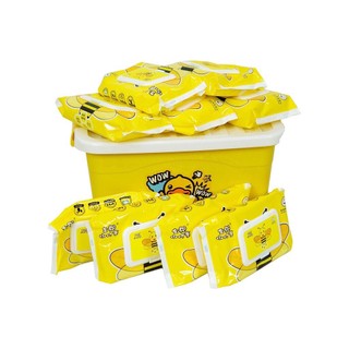 Thùng 10 gói giấy ướt vịt vàng b.duck con vịt vàng siêu hot