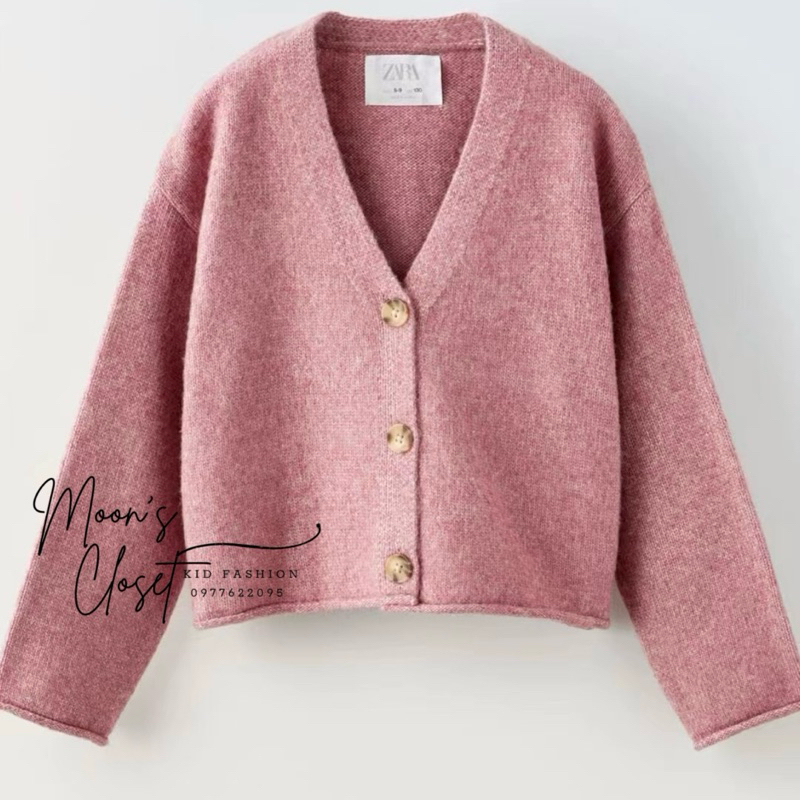 XD- Áo cardigan len Z-R dáng ngắn size 6/7y-13/14y