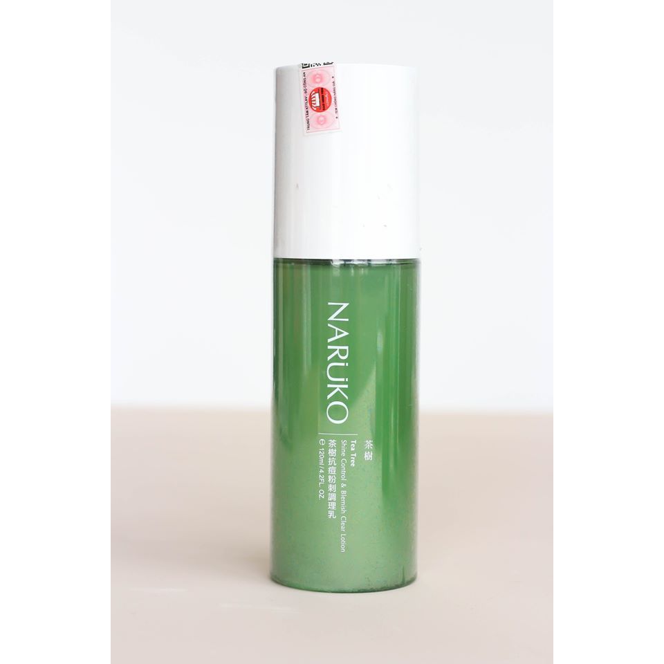 (Đài Loan)Sữa dưỡng ẩm kiềm dầu và kiểm soát mụn Naruko trà tràm Tea Tree Shine Control and Blemish 