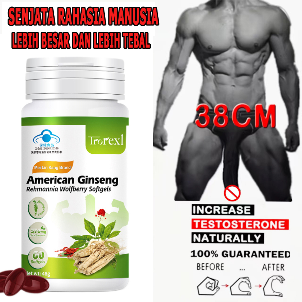 Trorex 60 viên Chiết xuất Wolfberry Viên nang nhân sâm Mỹ Giảm mệt mỏi Nuôi dưỡng bổ thận