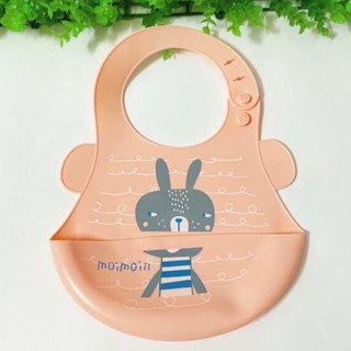 Yếm silicon cho bé in hình cute cực kỳ dễ thương