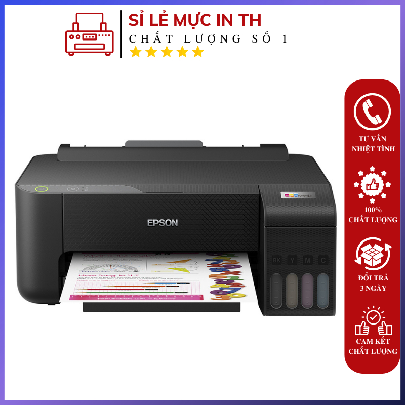 Máy In Phun Màu Hiệu Epson L1210 - Máy In Cao Cấp Thiết Kế Nhỏ Gọn, Hiện Đại