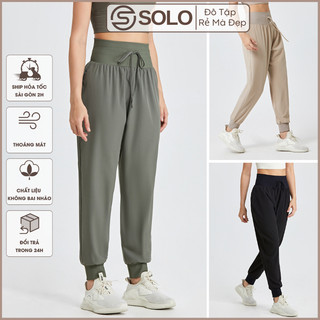 Quần Jogger Tập Gym Yoga Ổng Rộng Thể Thao ❤️𝐇𝐀̀𝐍𝐆 𝐗𝐈̣𝐍❤️ Vải Dù Mềm Mát Solo Sportswear 2032