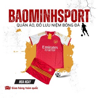 Bộ quần áo bóng đá clb arsenal 2023-2024 màu đỏ