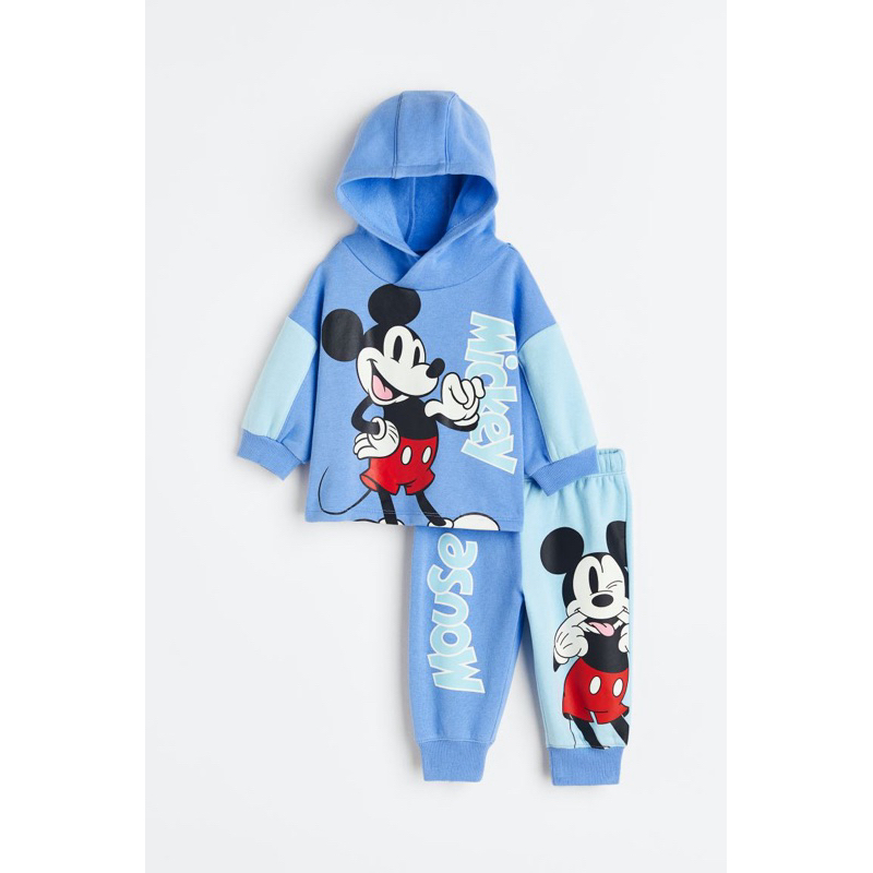 Bộ nỉ bé trai hm aut | Chính hãng | áo nỉ bông quần cotton