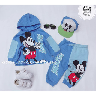 Bộ nỉ bé trai hm aut | Chính hãng | áo nỉ bông quần cotton