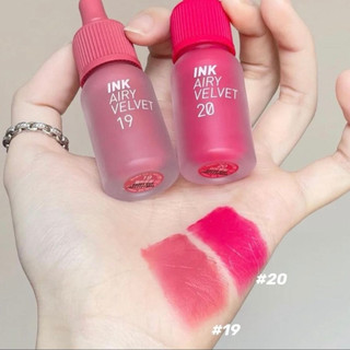 Son Ink Airy Màu 20 Beautiful Coral Pink Hồng Fuchsia Kem Lì Peripera Ink Airy Velvet Lip Tint 4g