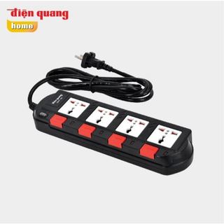 Ổ cắm Điện Quang 4 lỗ 3 chấu