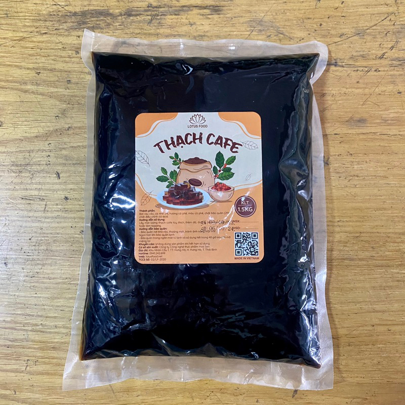 Thạch Cà Phê LOTUS FOOD Bịch 1.5Kg