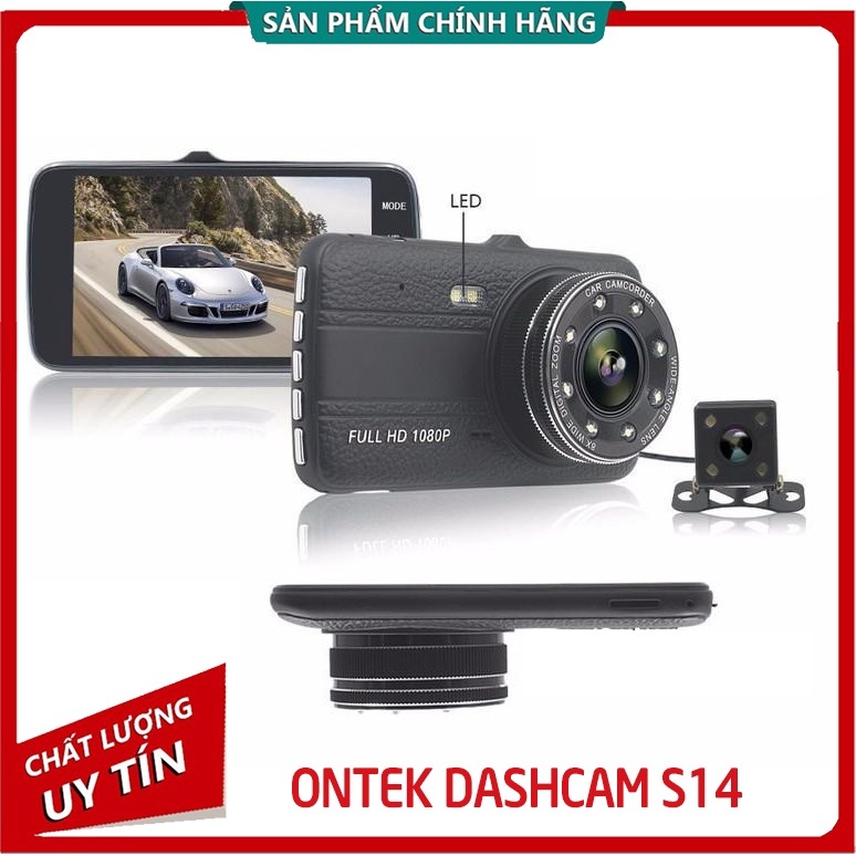 Camera hành trình ONTEKCO S14 màu BLACK chuẩn 4 INH, Tiếng Việt độ phân giải FULL HD 1080P chính hãng | BigBuy360 - bigbuy360.vn