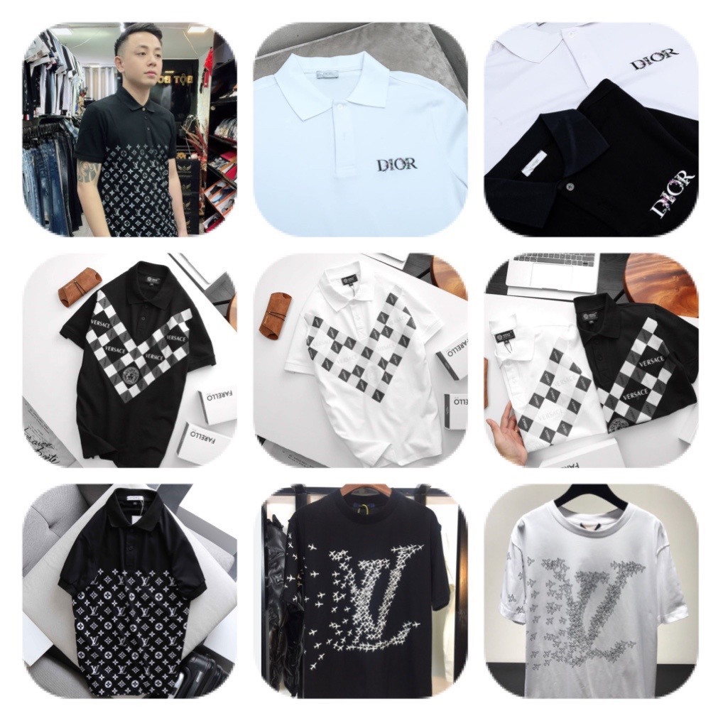 Áo thun nam thiết kế vải cotton cao cấp ngắn tay