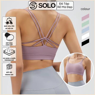 Áo Bra Hai Dây Croptop CÓ MÚT Thể Thao Nữ Tập Gym Yoga Thun Poly Mềm Mịn Thoáng Khí Tôn Dáng BRA2022