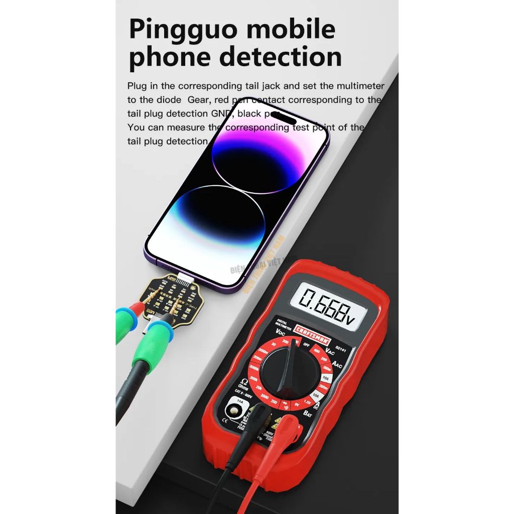 Đế Test sửa sạc điện thoại MaAnt đa năng