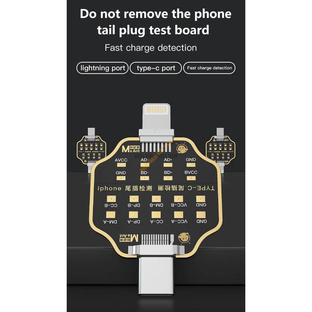 Đế Test sửa sạc điện thoại MaAnt đa năng