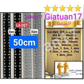 (Dài 50cm) Thanh sắt la lỗ bản rộng 6cm DÀY 1.5MM ĐỦ ( BAO KẸP THƯỚC) sơn tĩnh điện đen, xám