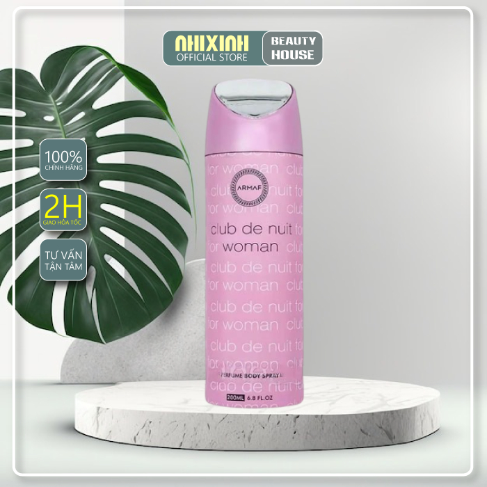 Xịt Thơm Toàn Thân Armaf Club De Nuit 200ml - Nam/Nữ