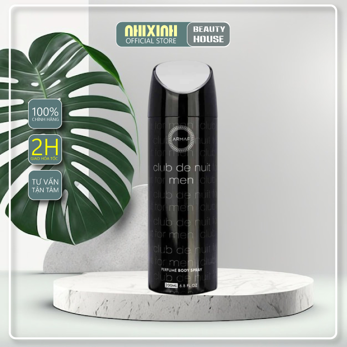 Xịt Thơm Toàn Thân Armaf Club De Nuit 200ml - Nam/Nữ