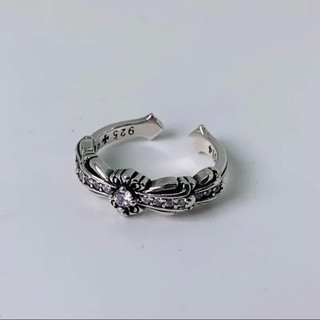 Nhẫn Chrome Heart mini keeper bạc full diamond trắng - Shop Lộc Độc Và Lạ.