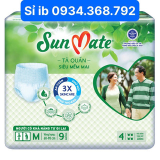 Tã Quần Người Lớn Sunmate Mềm Mại M9/ L8 -M8-L7- XL7