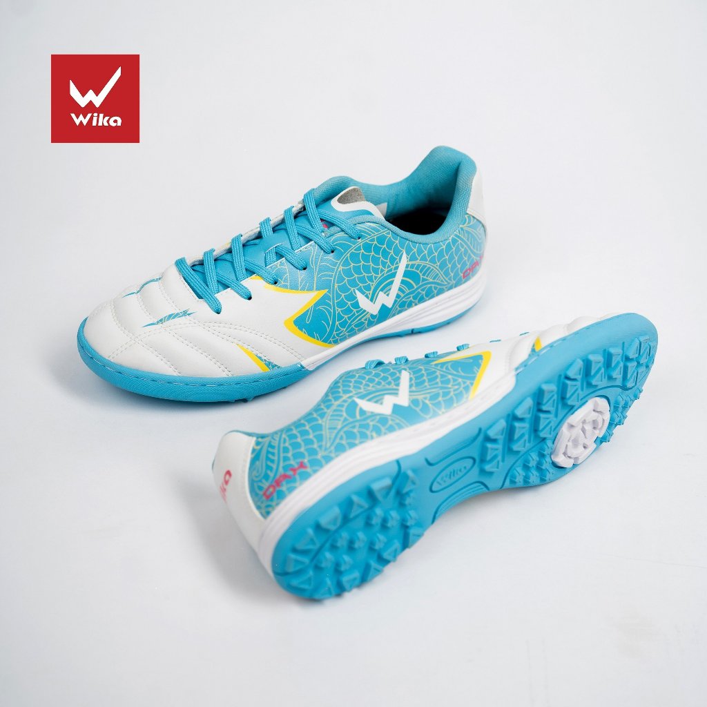 Giày Đá Bóng Wika DragonX Chính Hãng, Giày Đá Banh Sân Cỏ Nhân Tạo Chất Liệu Da Microfiber Cao Cấp Đã Được