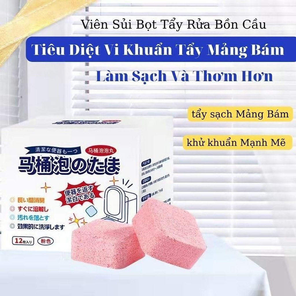 Combo 10 viên thả bồn cầu xanh Hàn Quốc, khử mùi toilet, diệt khuẩn thơm hương hoa tự nhiên.