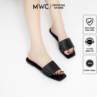 Dép mwc 3373 - dép nữ đế bệt, dép quai ngang mũi vuông, dép thời trang hot hit