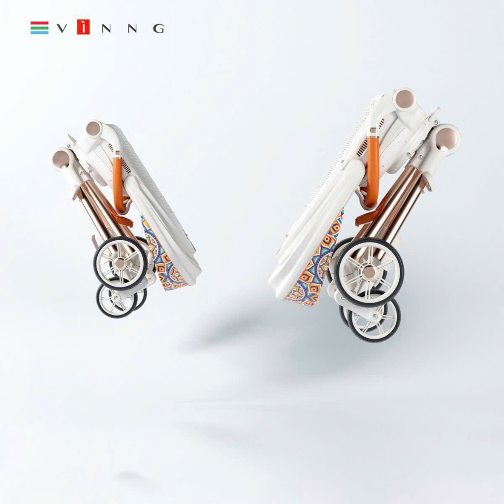 Xe đẩy gấp gọn VingQ7, Xe đẩy du lịch cao cấp - Hàng chính hãng