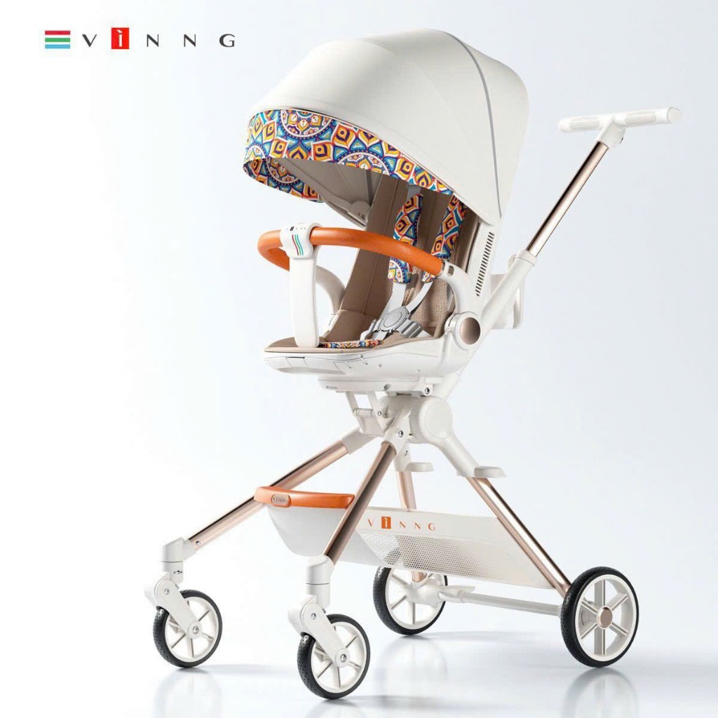 Xe đẩy gấp gọn VingQ7, Xe đẩy du lịch cao cấp - Hàng chính hãng