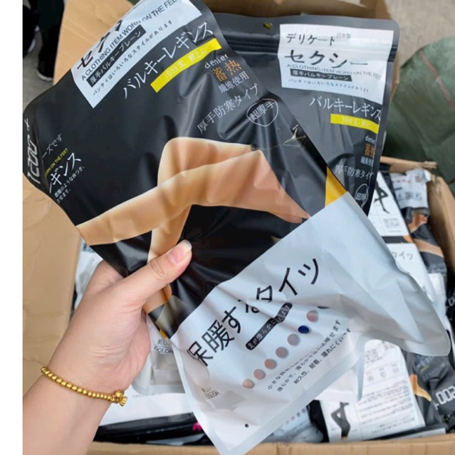 Quần tất 3D lót lông dày dặn siêu ấm