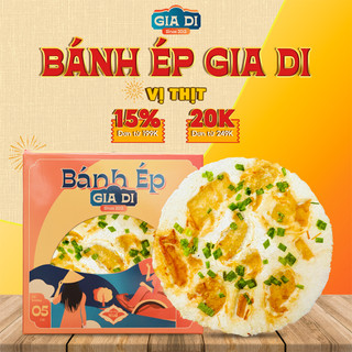 Bánh ép khô huế, bánh ép gia di, nhân thịt siêu ngon hộp 5 cái