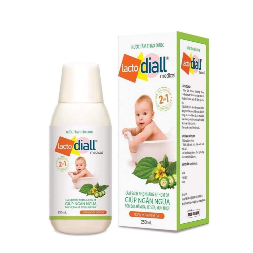 LactoDiall Medical - Nước Tắm Thảo Dược Chai 250ML