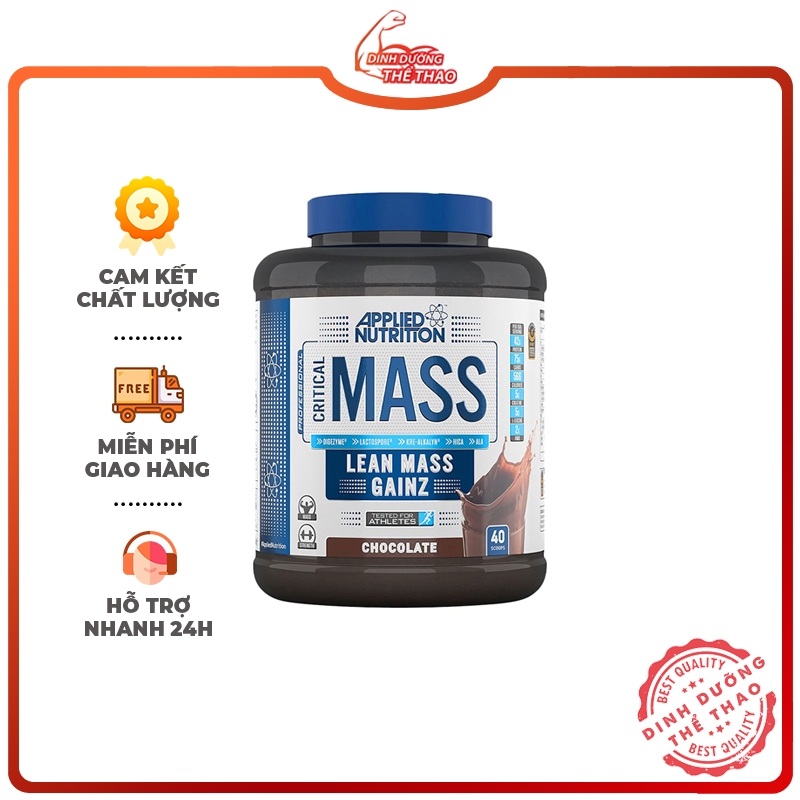 APPLIED NUTRITION. SỮA TĂNG CÂN CHO NGƯỜI GẦY | CRITICAL MASS 2.4KG 5LBS